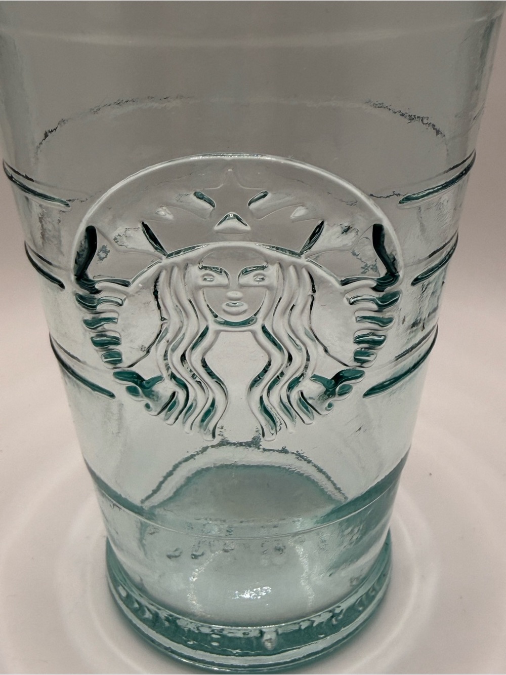 Starbucks Reusable Aqua Glass Tumbler 16 oz Made in Spain! - Picture 3 of 3
